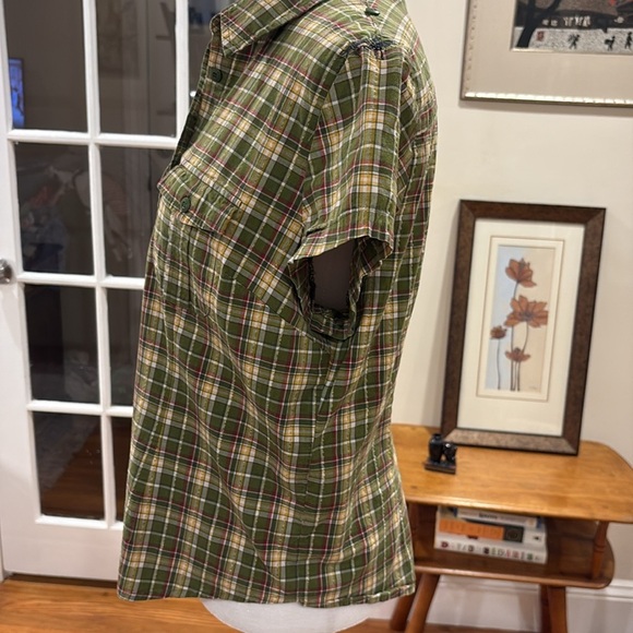 Route 66 Women’s Green and Yellow Casual Button Down Shirt. Size L - Picture 4 of 10